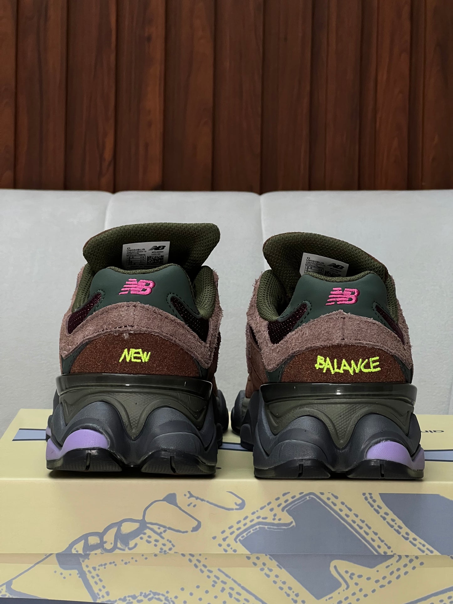 New Balance 9060 Rich Oak Burgundy