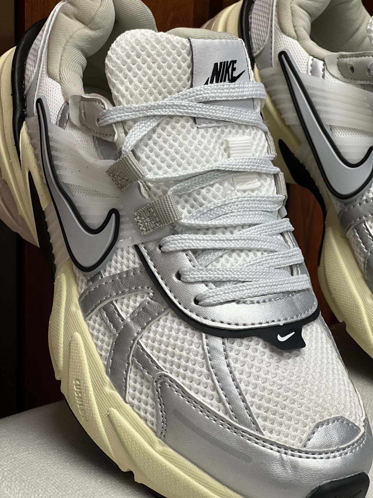 Nike V2K Run Pure Platinum Metallic Silver