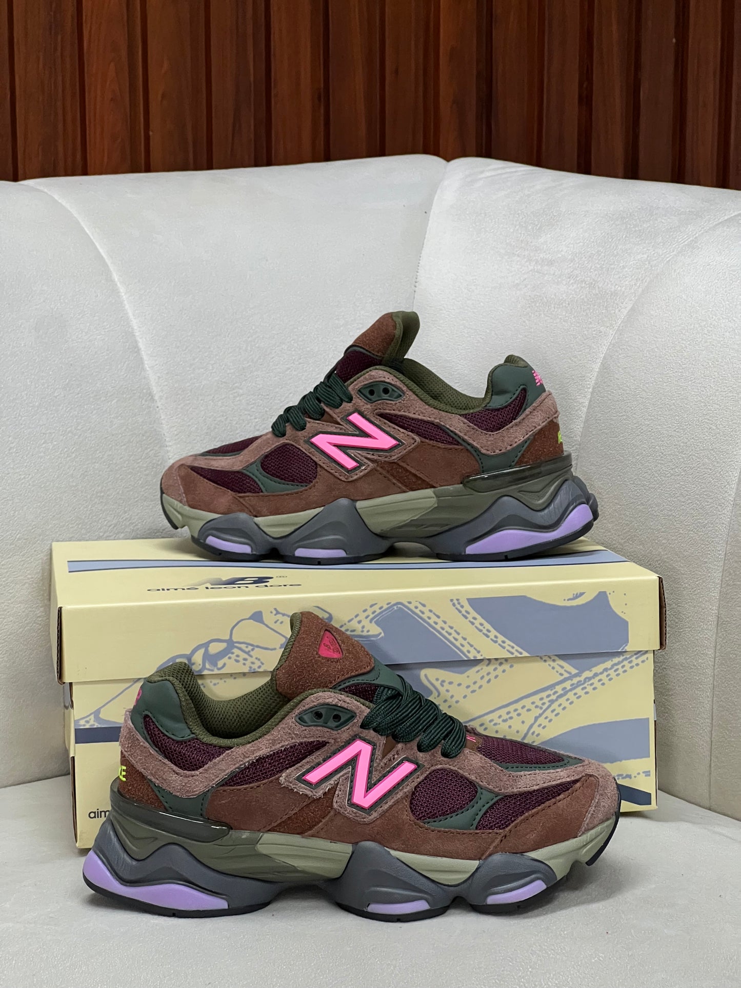 New Balance 9060 Rich Oak Burgundy