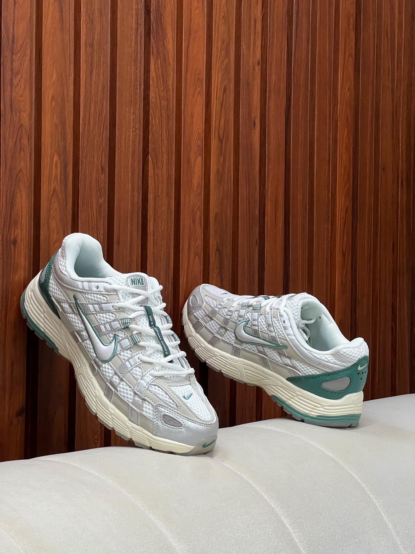 Nike P-6000 Light Bone Bicoastal Green