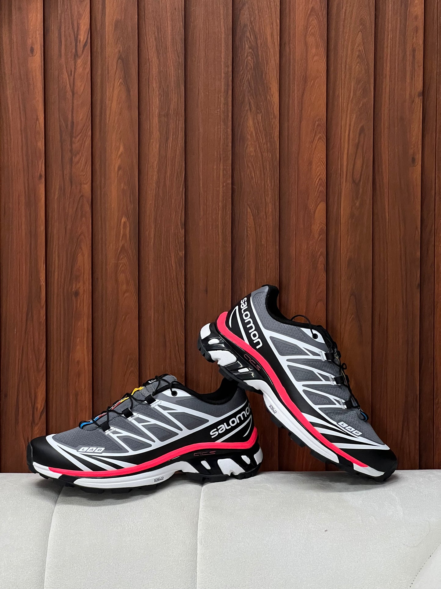 Salomon XT-6 Pewter Aurora Red