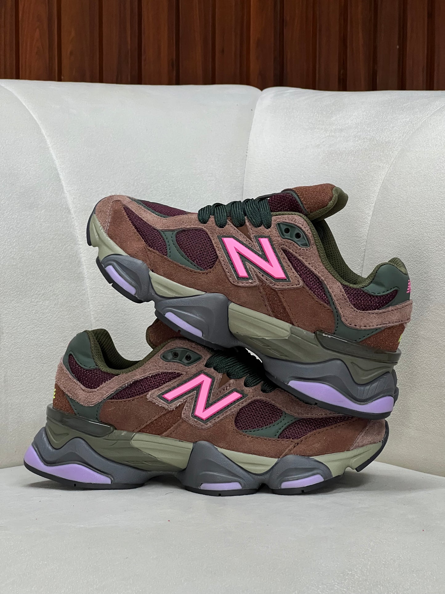 New Balance 9060 Rich Oak Burgundy