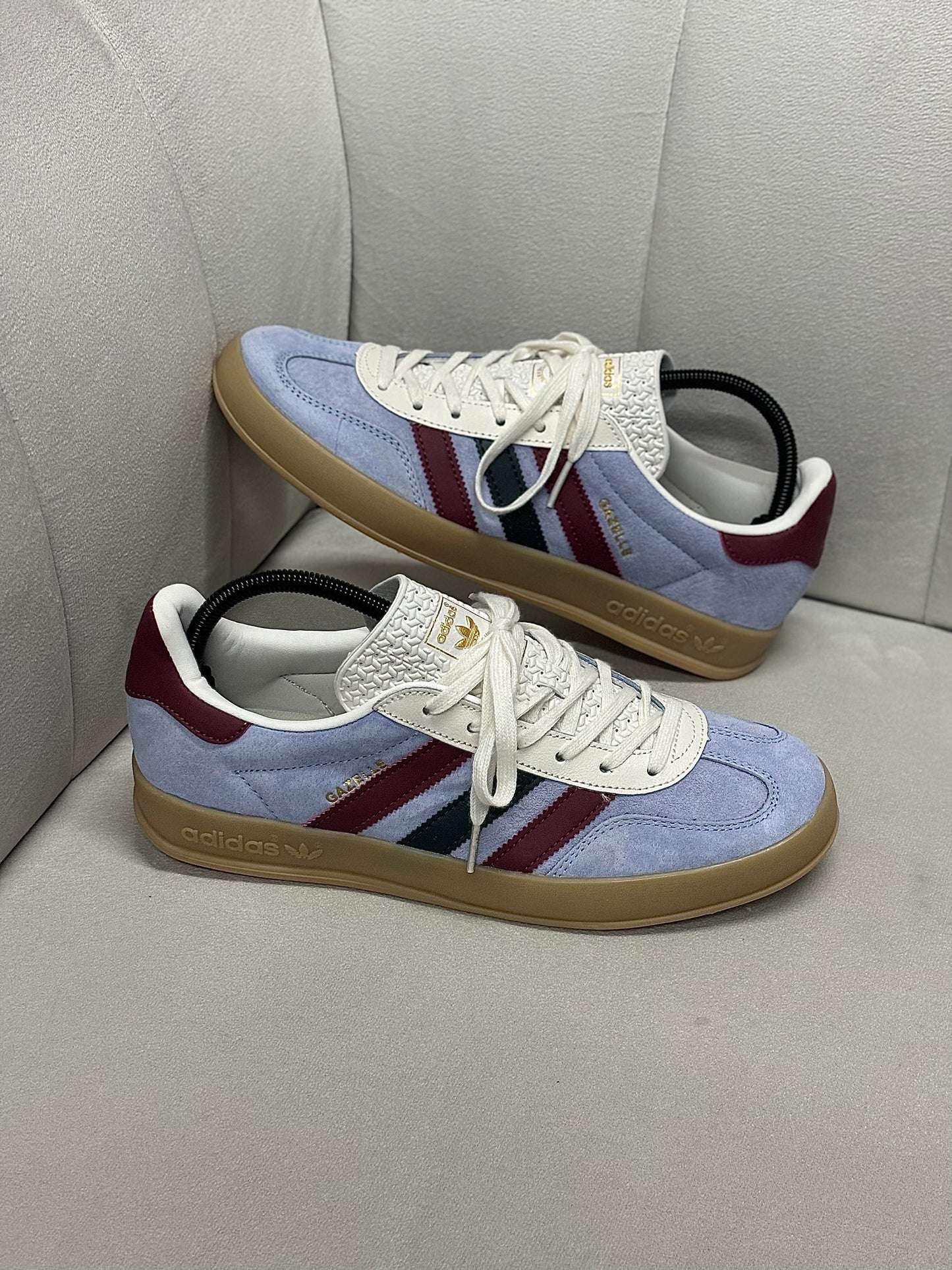 Adidas Gazelle Indoor Blue Dawn Collegiate Burgundy