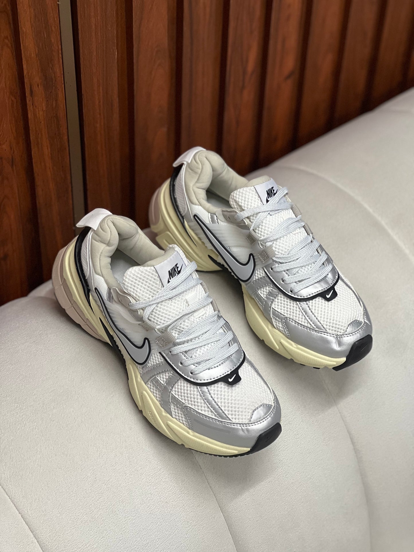 Nike V2K Run Pure Platinum Metallic Silver